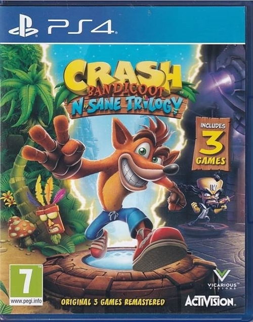 Crash Bandicoot - N-sane Trilogy - PS4 - (B Grade) (Genbrug)